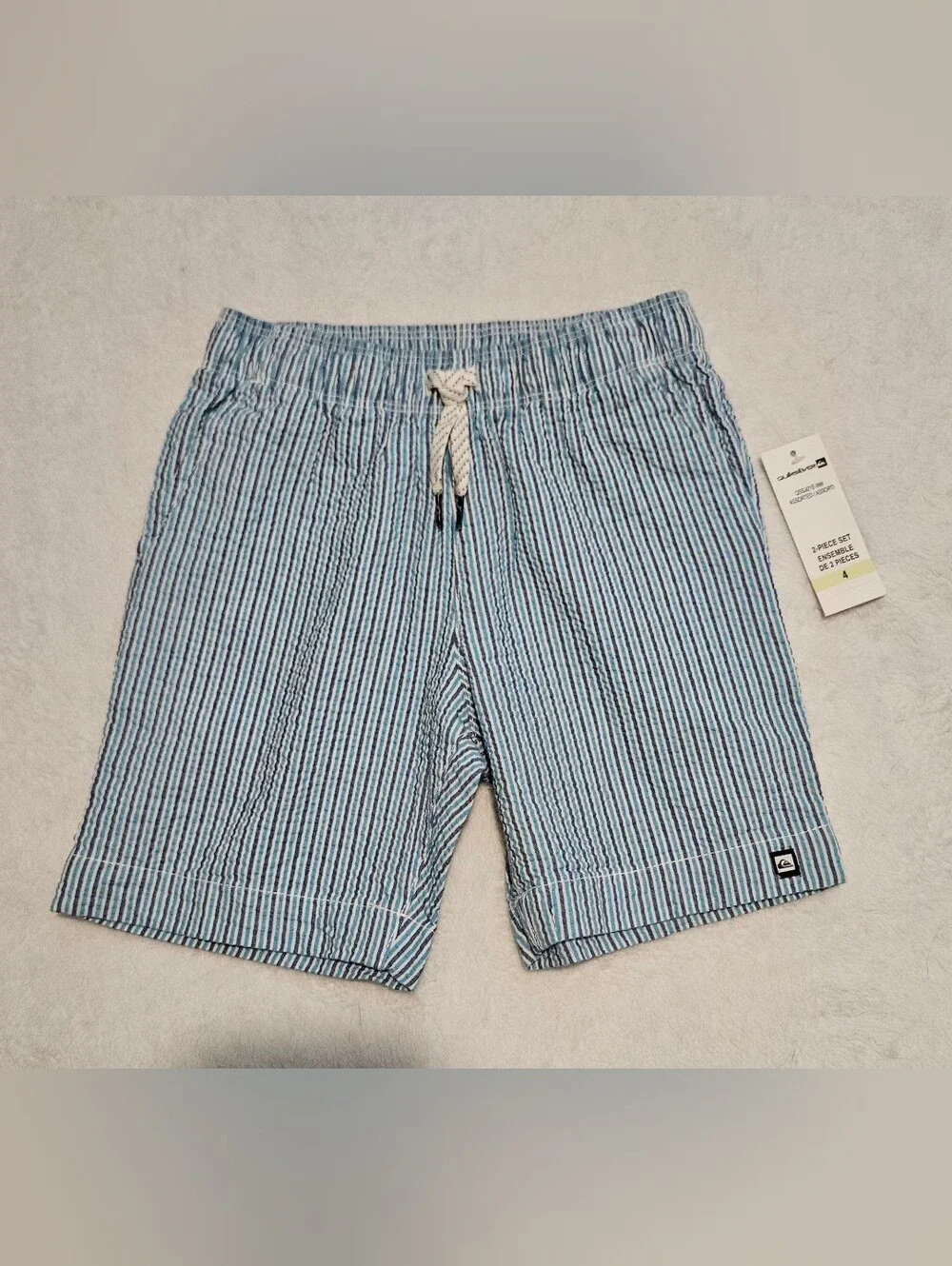 NWT Quiksilver Navy Shark Kids Set Size 4